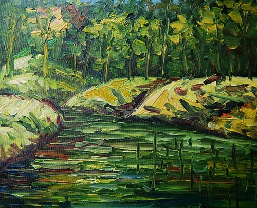 Tableau peinture huile sur - huile,