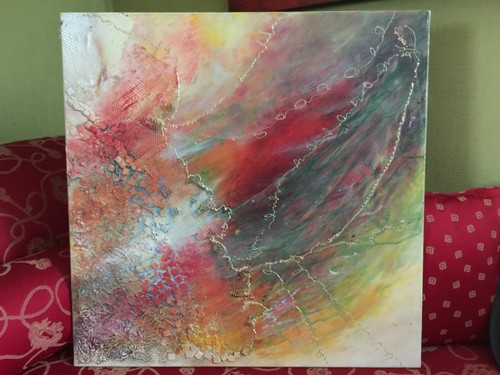 Tableau moderne coloré fait
