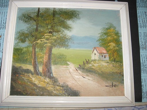 Tableau peint main - peint, la