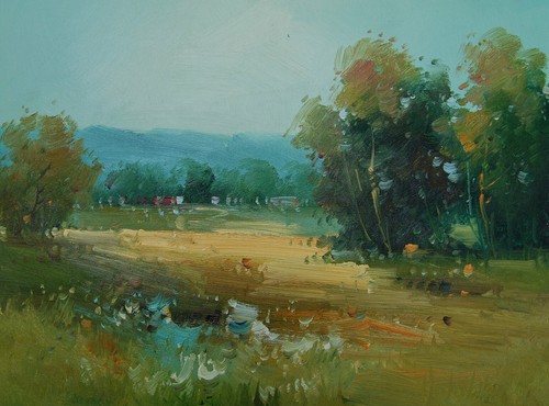 Tableau peinture huile sur - huile,