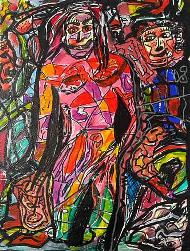 Tableau graffiti art - ,art, brut