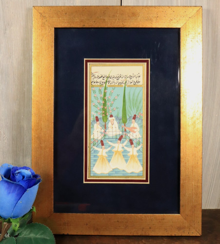 Tableau ancien art miniature - tableau,